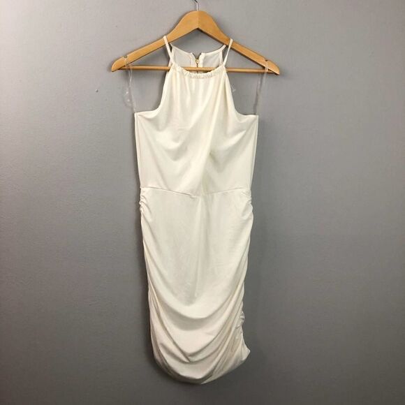 Material Girl Cloud Dancer White Bodycon Mini Dress - Picture 3 of 10